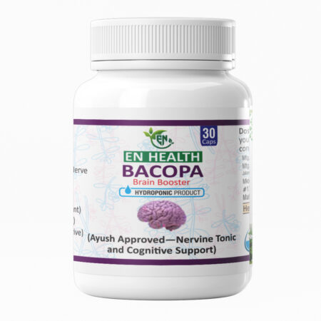 EN Bacopa (30 Capsules) | 500mg Bacopa Monnieri Leaf Extract | Brain Health, Memory, Focus & Cognitive Support | Brahmi Supplement for Mental Clarity