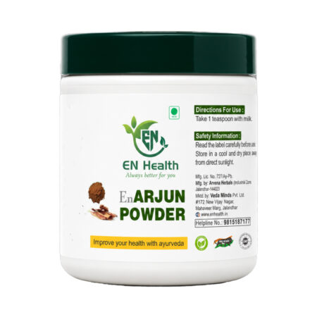 EN ARJUN POWER (100g) | Pure Terminalia Arjuna Bark Powder | Ayurvedic Heart Tonic for Cardiovascular Health, Blood Pressure & Cholesterol Management