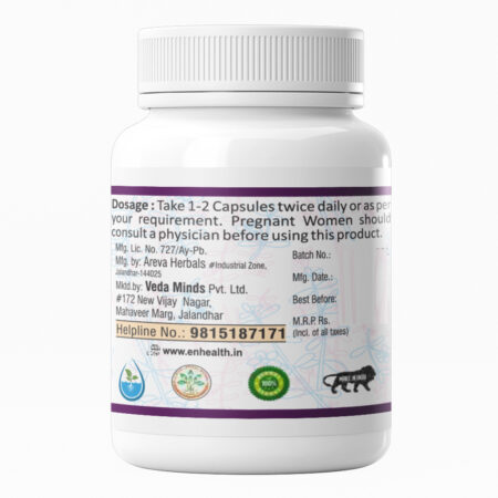 EN Bacopa (30 Capsules) | 500mg Bacopa Monnieri Leaf Extract | Brain Health, Memory, Focus & Cognitive Support | Brahmi Supplement for Mental Clarity